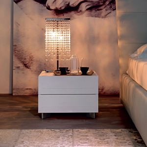 เฟอร์นิเจอร์ห้องนอนโต๊ะข้างเตียงโต๊ะไม้ที่ทันสมัยไม้ไนท์และเถ้าไม้ตู้ข้างเตียง