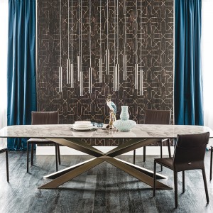 การออกแบบอิตาลีขาโลหะยาวรูปสี่เหลี่ยมผืนผ้าที่ทันสมัย